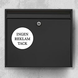 Ingen reklam tack - Ingen reklam tack R02: INGEN REKLAM TACK