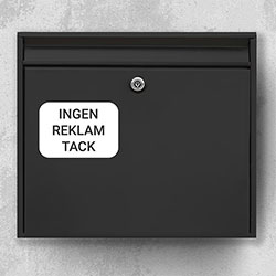 Ingen reklam tack - Ingen reklam tack R04: INGEN REKLAM TACK