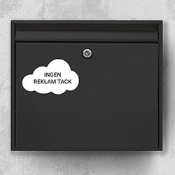 Ingen reklam tack - Ingen reklam skylt R06: INGEN REKLAM TACK