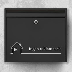 Ingen reklam tack - Ingen reklam skylt R08: INGEN REKLAM TACK