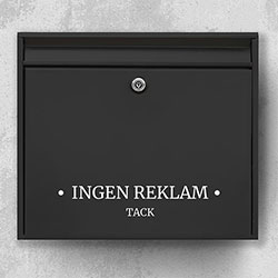 Ingen reklam tack - Ingen reklam skylt R09: INGEN REKLAM TACK