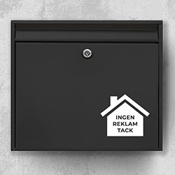 Ingen reklam tack - Ingen reklam skylt R12: INGEN REKLAM TACK